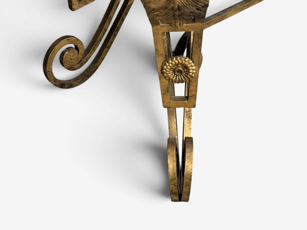 Maitland Smith, Console Table, Gilt Metal, Marble, Philippines, 1980s