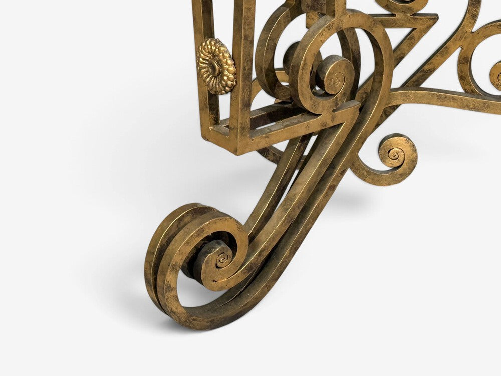 Maitland Smith, Console Table, Gilt Metal, Marble, Philippines, 1980s