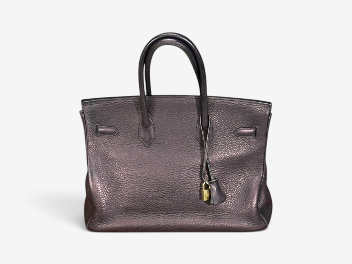 Hermès, Birkin Retourne 35, Taurillon Clemence Leather, Gold Hardware, France, 2003