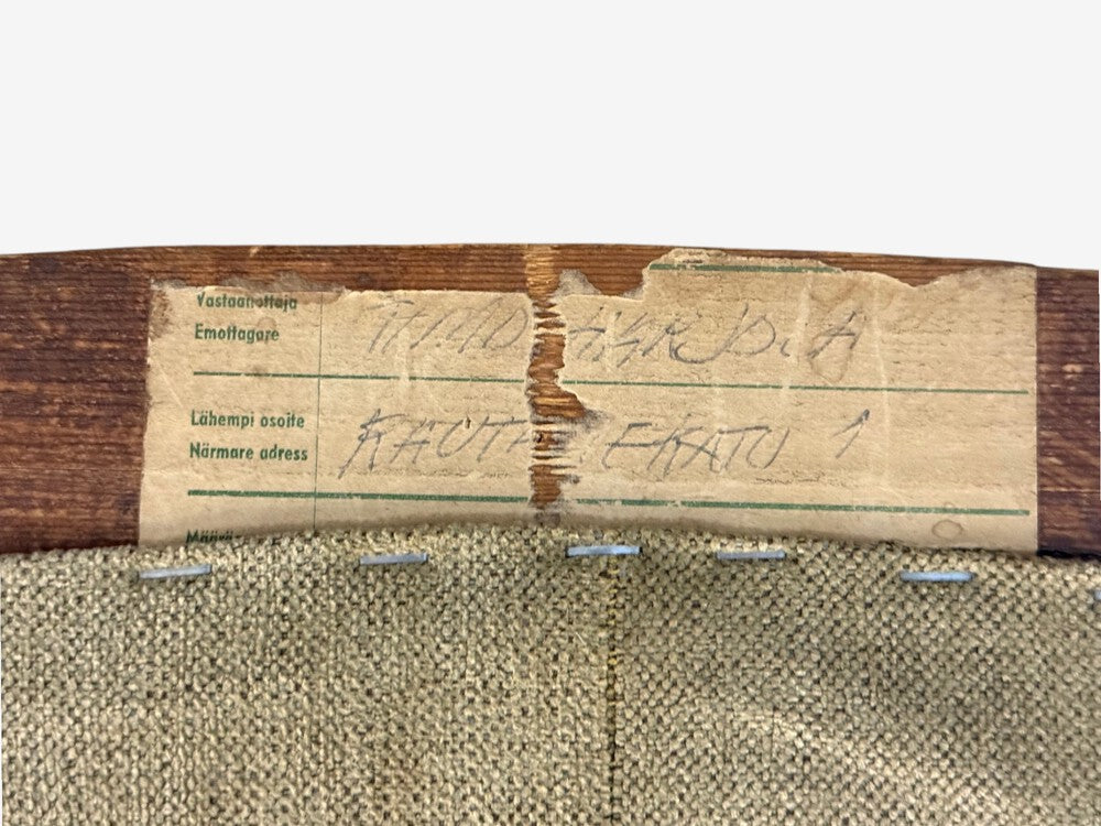 Carl Gustaf Hiort af Ornäs, Sofa, Fabric, Lacquered Wood, Finland, 1940s
