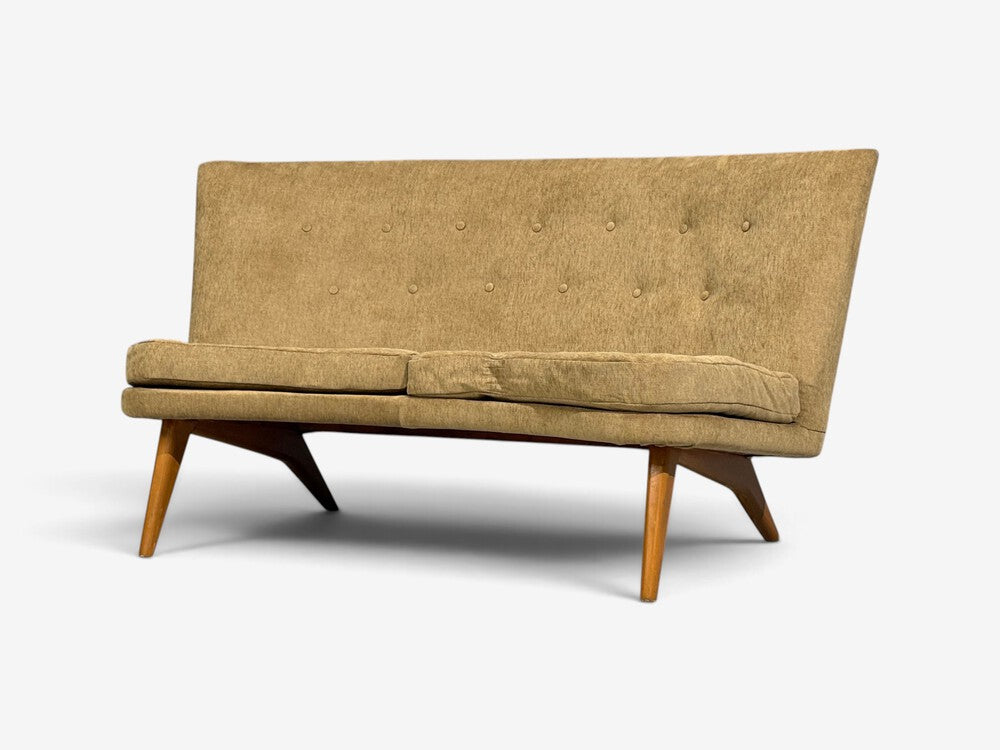 Carl Gustaf Hiort af Ornäs, Sofa, Fabric, Lacquered Wood, Finland, 1940s