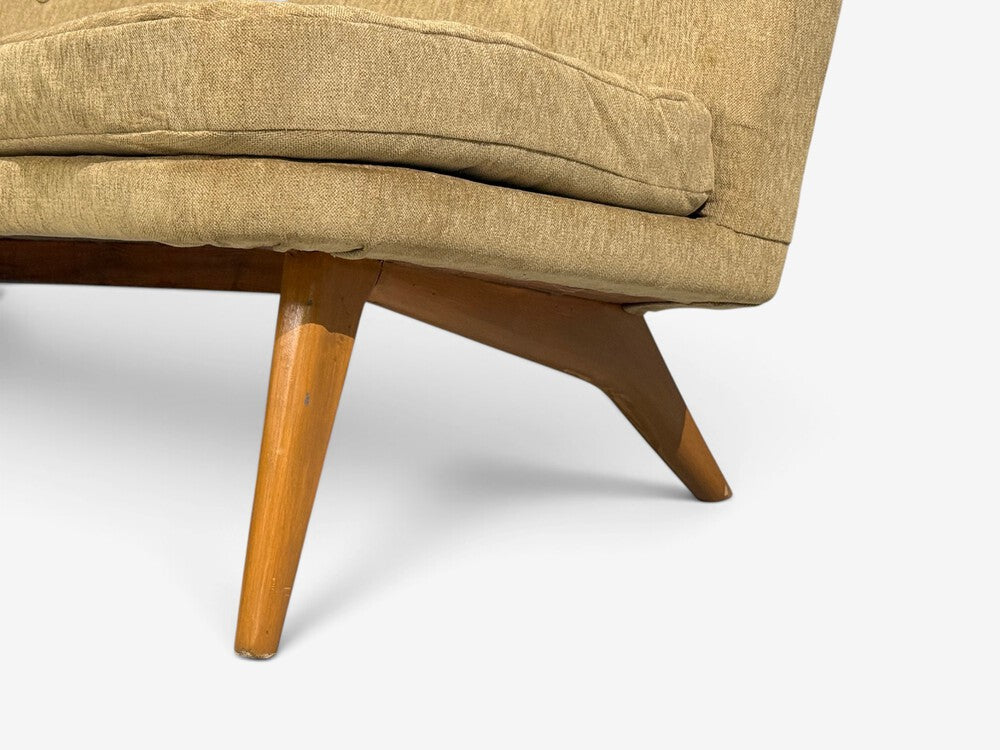 Carl Gustaf Hiort af Ornäs, Sofa, Fabric, Lacquered Wood, Finland, 1940s
