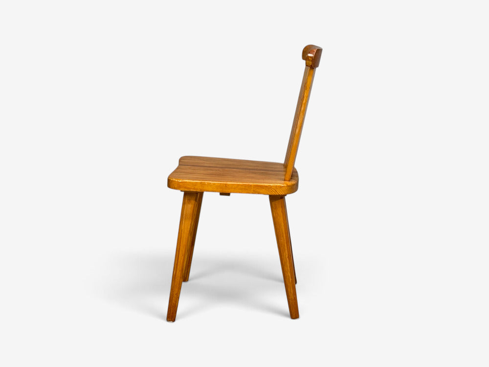 Göran Malmvall, Six Dining Chairs, Pine, Sweden, 1970s