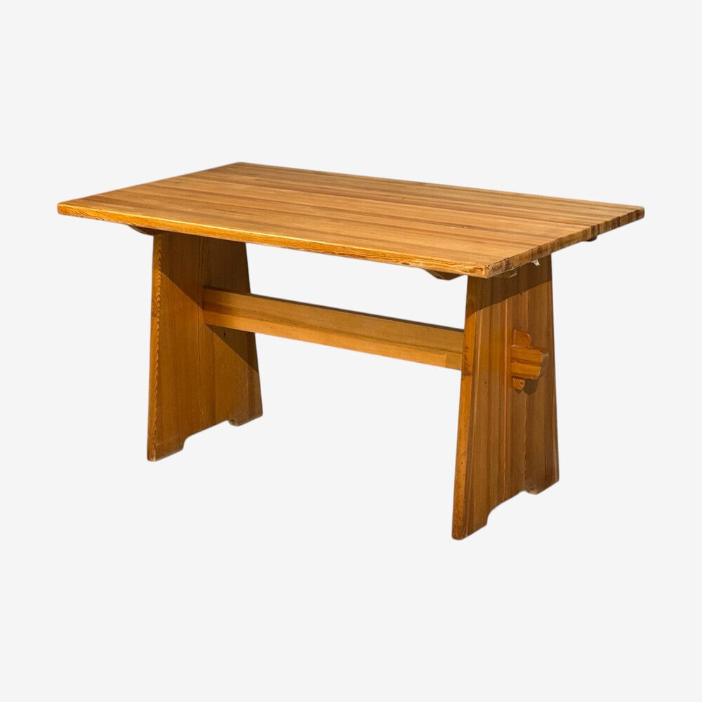 Göran Malmvall, Dining Table, Pine, Sweden, 1970s