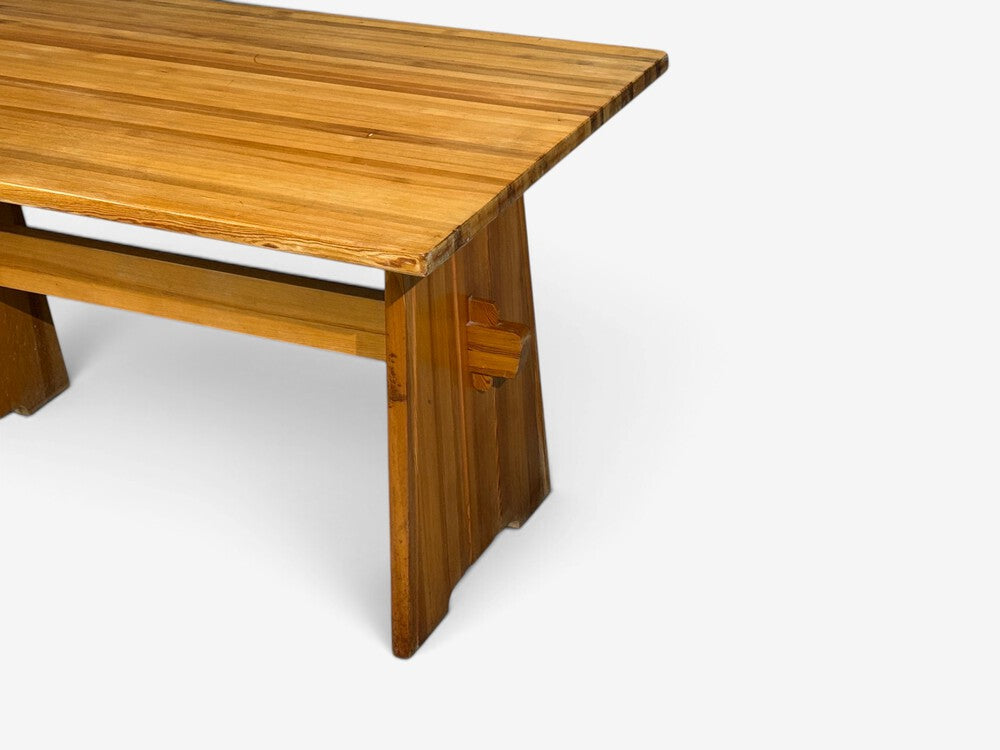 Göran Malmvall, Dining Table, Pine, Sweden, 1970s