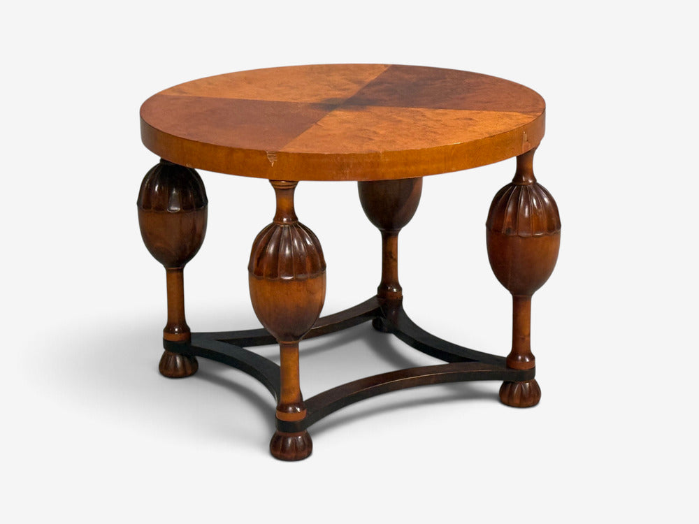 Swedish Modern, Coffee Table, Stained Birch, Sweden, 1930s