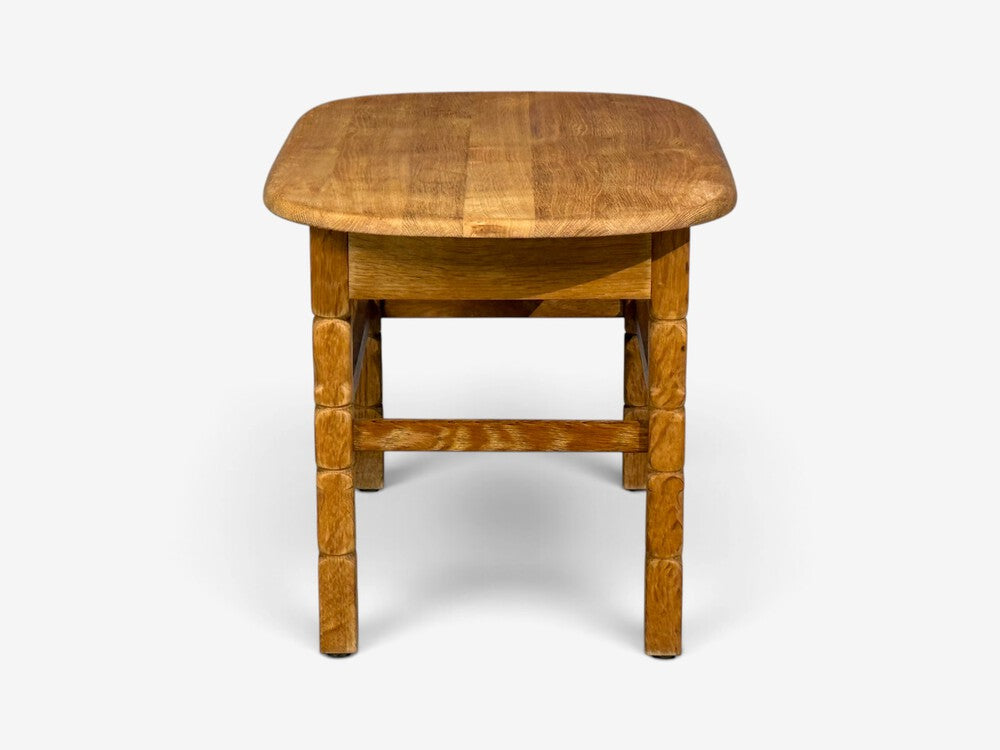 Henning Kjaernulf Style, Side Table, Oak, Denmark, 1970s