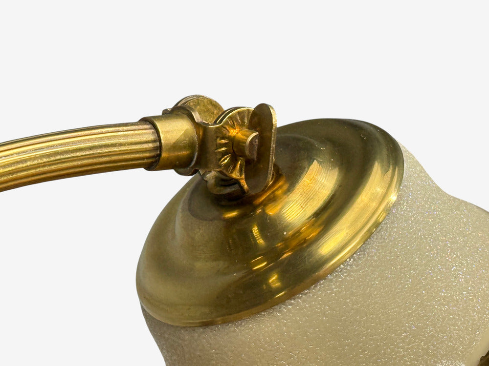Itsu Oy, Table Lamps, Polished Brass, Glass, Finland, 1950s