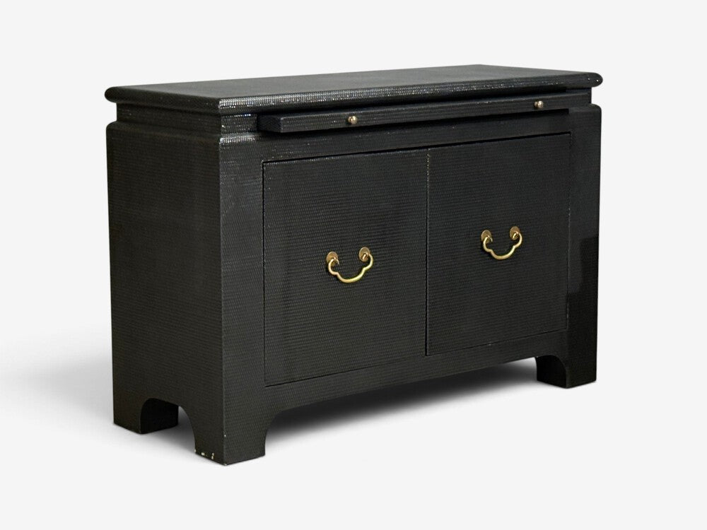 Harrison Van-Horn, Commodes, Lacquered Wood, Brass, USA, 1980s