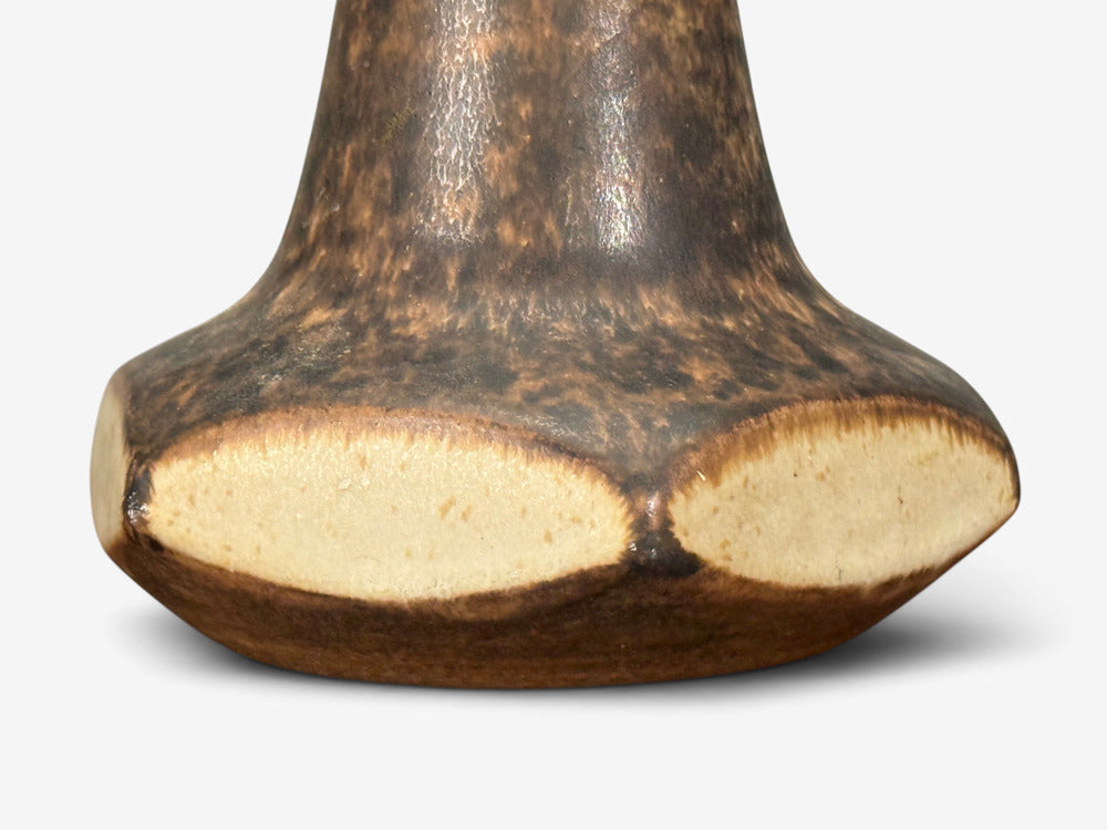 Marianne Starck, Table Lamps, Brown Stoneware, Denmark, 1960s