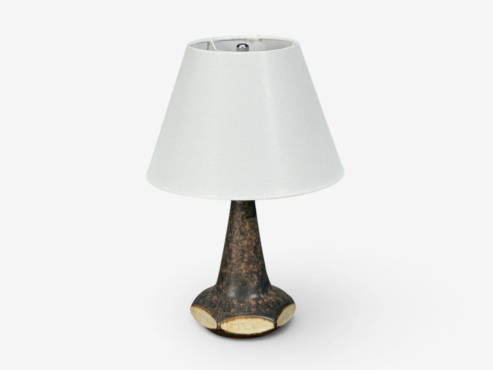 Marianne Starck, Table Lamps, Brown Stoneware, Denmark, 1960s