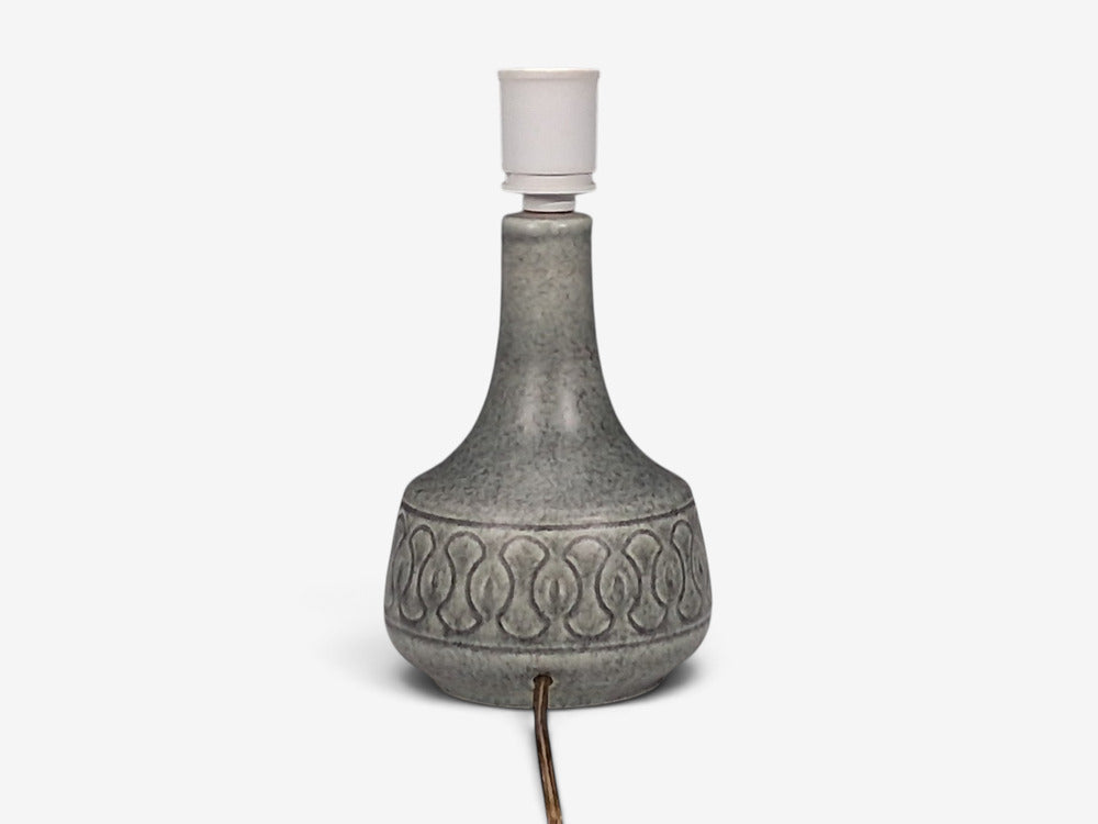 Søholm Stentøj, Table Lamp, Grey Stoneware, Denmark, 1960s