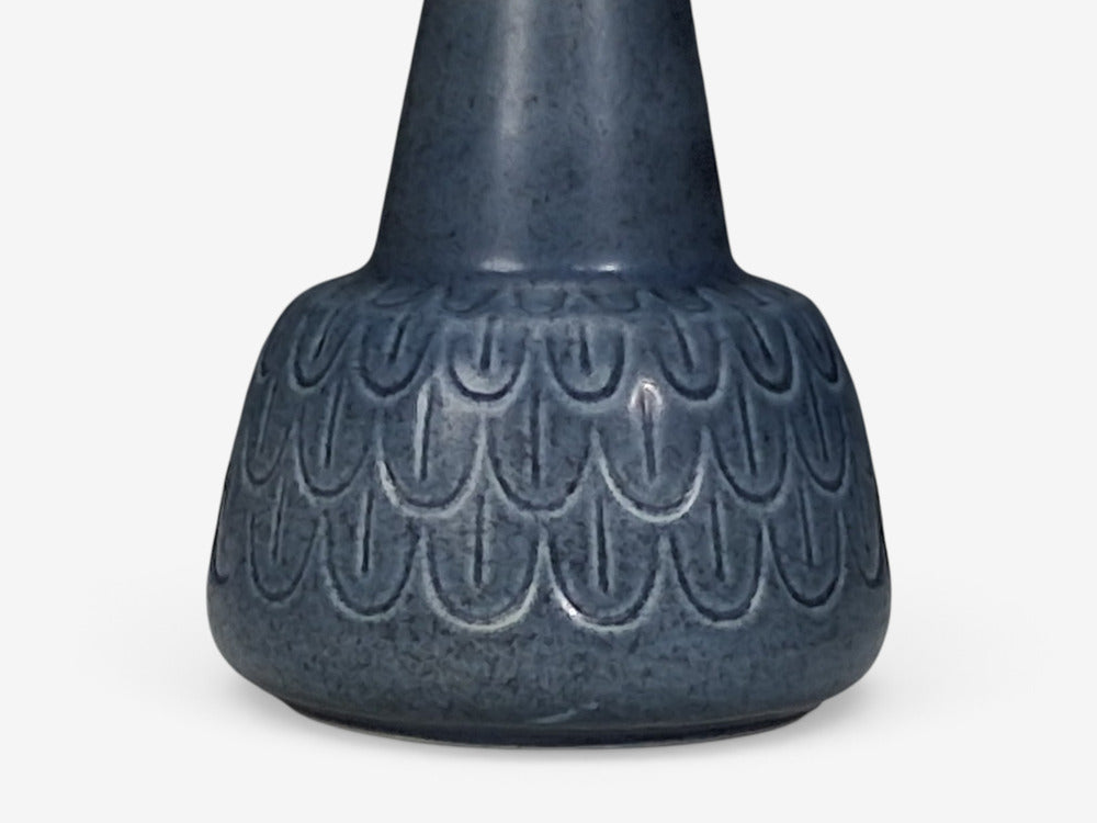 Søholm Stentøj, Table Lamp, Light Blue Stoneware, Denmark, 1960s