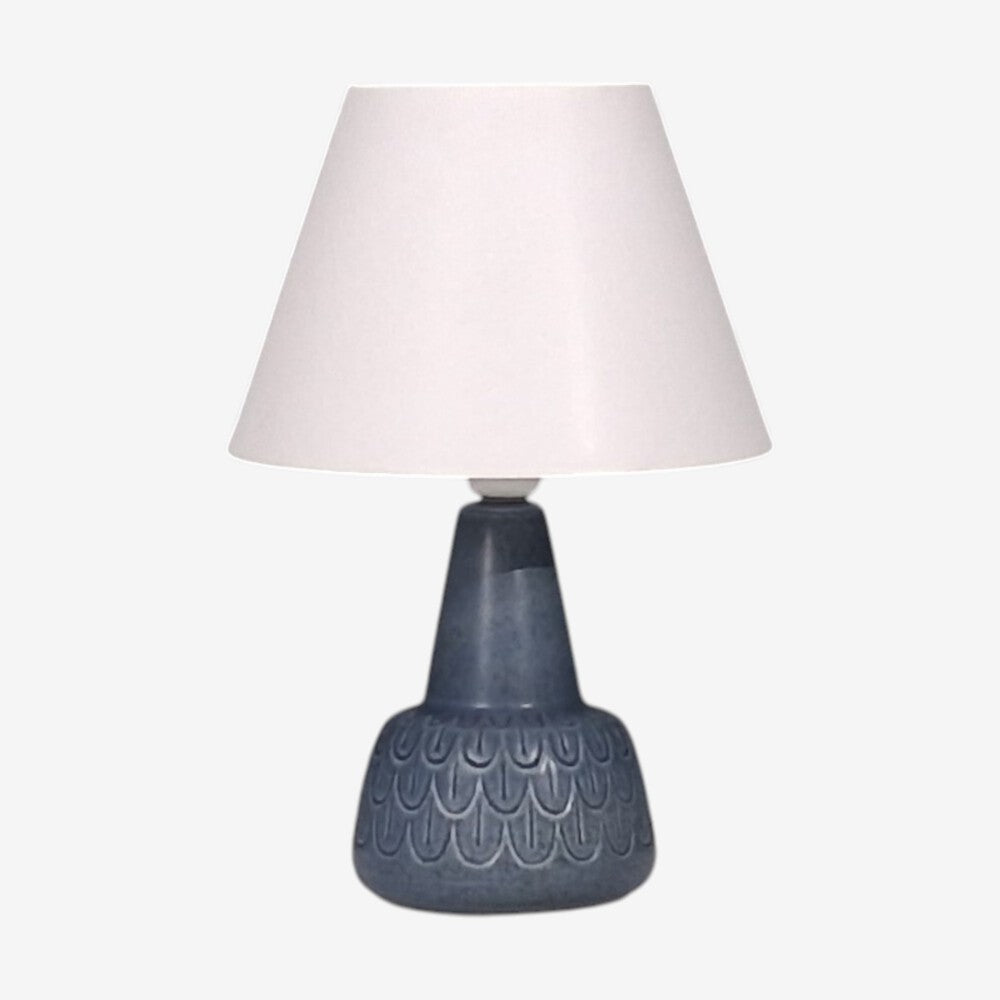 Søholm Stentøj, Table Lamp, Light Blue Stoneware, Denmark, 1960s