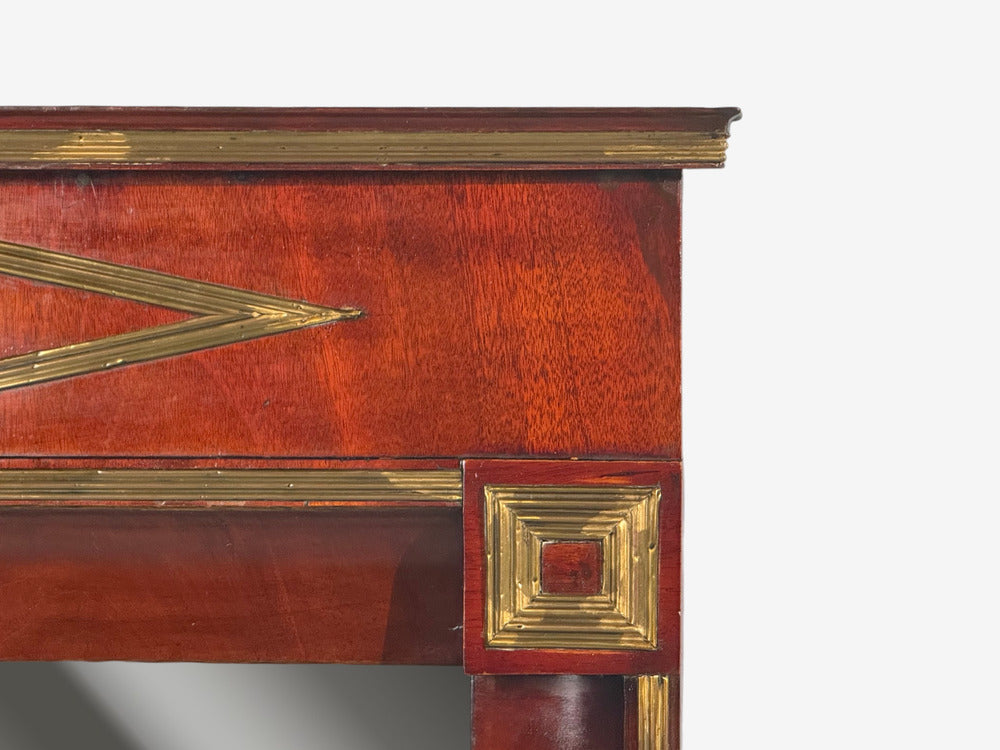 Russian Neoclassical, Wall Mirror, Mahogany, Bronze, Baltic States, 1860s