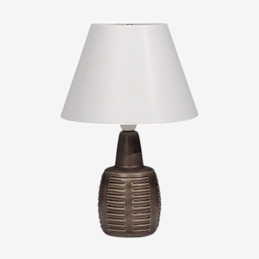 Einar Johansen, Table Lamp, Brown Stoneware, Denmark, 1960s