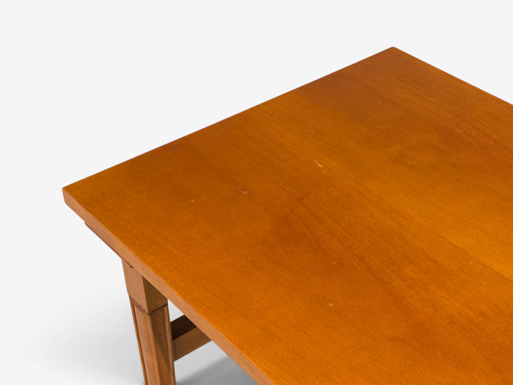 T.H. Robsjohn-Gibbings, Rare Trapeza End Tables, Walnut, Greece, 1937