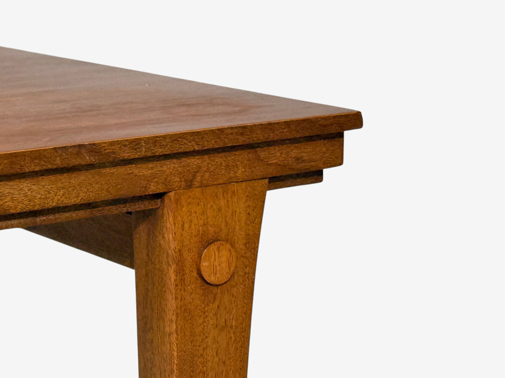 T.H. Robsjohn-Gibbings, Rare Trapeza End Tables, Walnut, Greece, 1937