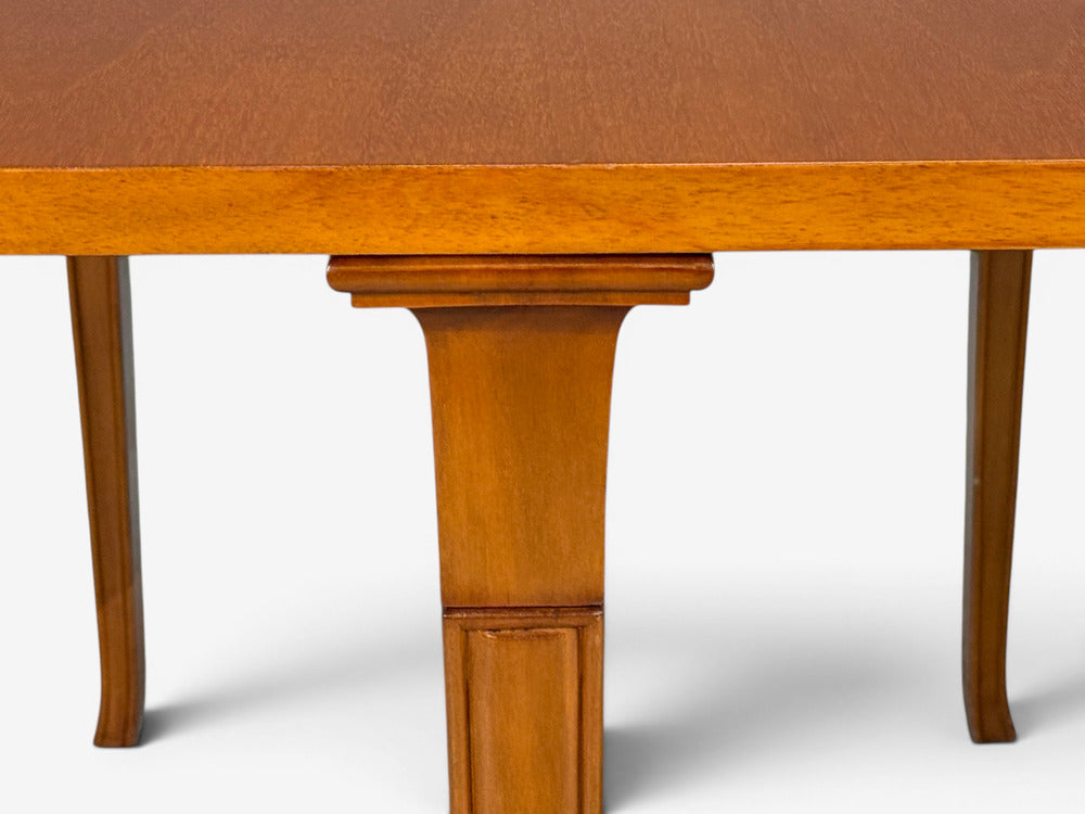 T.H. Robsjohn-Gibbings, Rare Trapeza End Tables, Walnut, Greece, 1937