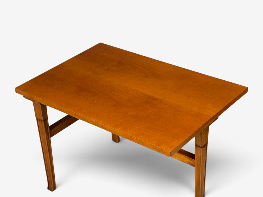 T.H. Robsjohn-Gibbings, Rare Trapeza End Table, Walnut, Greece, 1960s