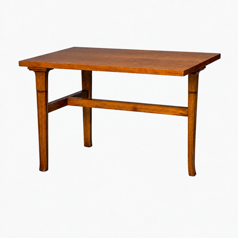 T.H. Robsjohn-Gibbings, Rare Trapeza End Table, Walnut, Greece, 1960s