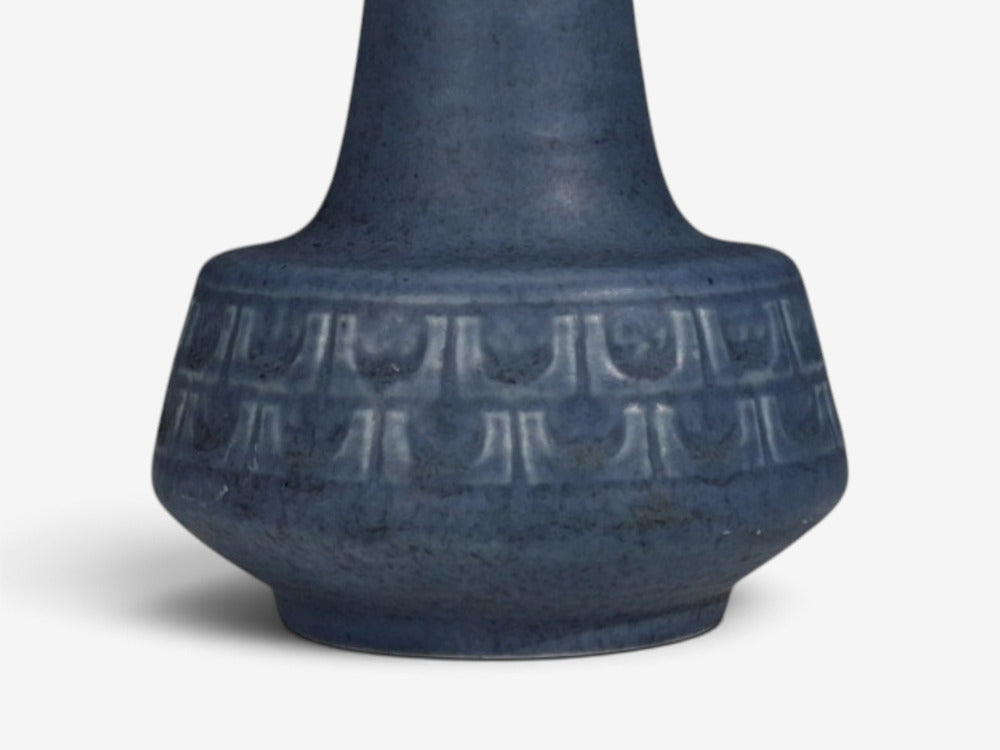 Soholm, Small Table Lamp, Light Blue Stoneware, Denmark, 1960s
