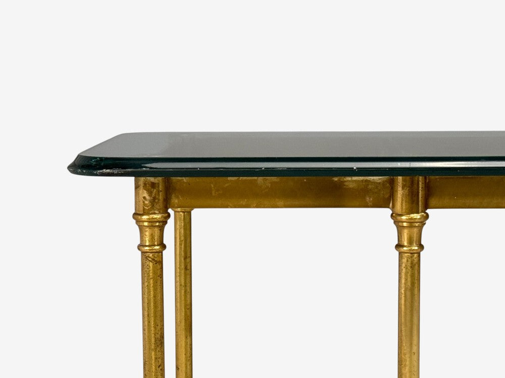 LaBarge, German Modern, Console Table, Brass, Glass, Germany, 1970s