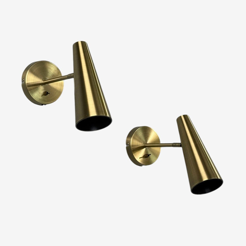 Markslöjd, Swedish Modern, Wall Lights, Brass, Sweden, 21st c.