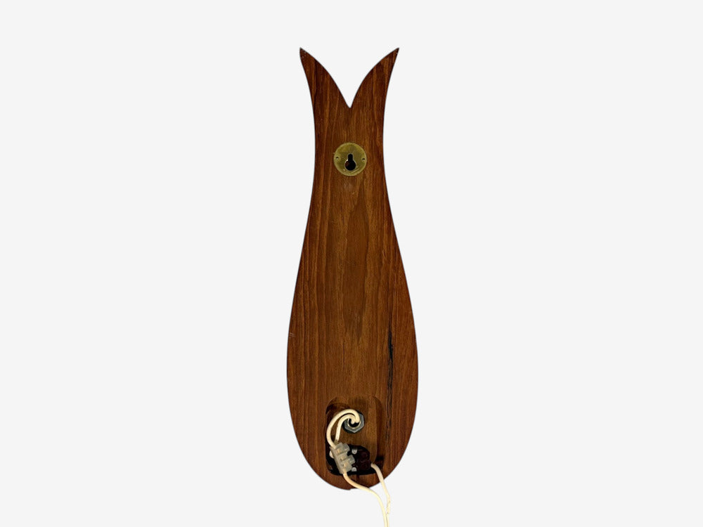 Danish Modern, Wall Lights or Sconces, Teak, Brass, Opal Glass, Denmark, 1960s