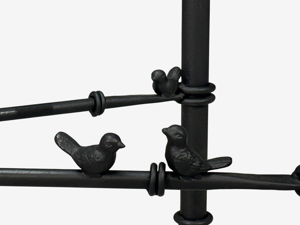 Giacometti Style, Console Table, Forged Metal, Glass, USA, 1970s