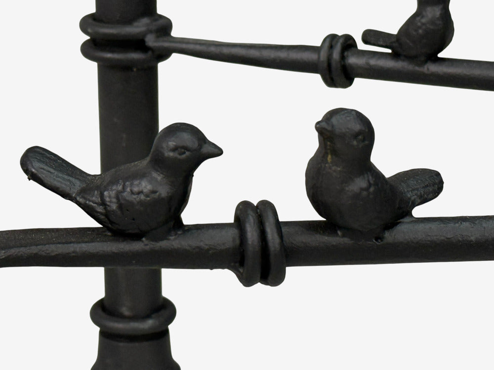 Giacometti Style, Console Table, Forged Metal, Glass, USA, 1970s
