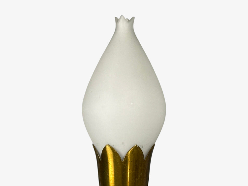 Fog & Mørup, Eight Wall Lights, Brass, Glass, Denmark, 1950s