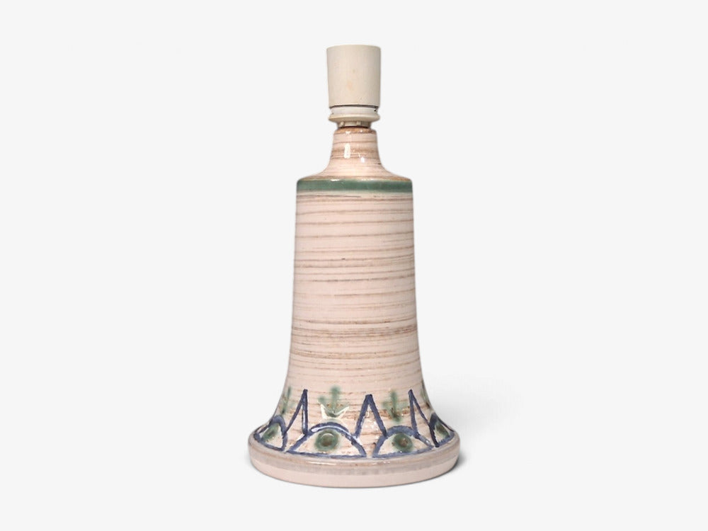 Arne Finne, Table Lamp, Cream Glazed Stoneware, Denmark, 1960s