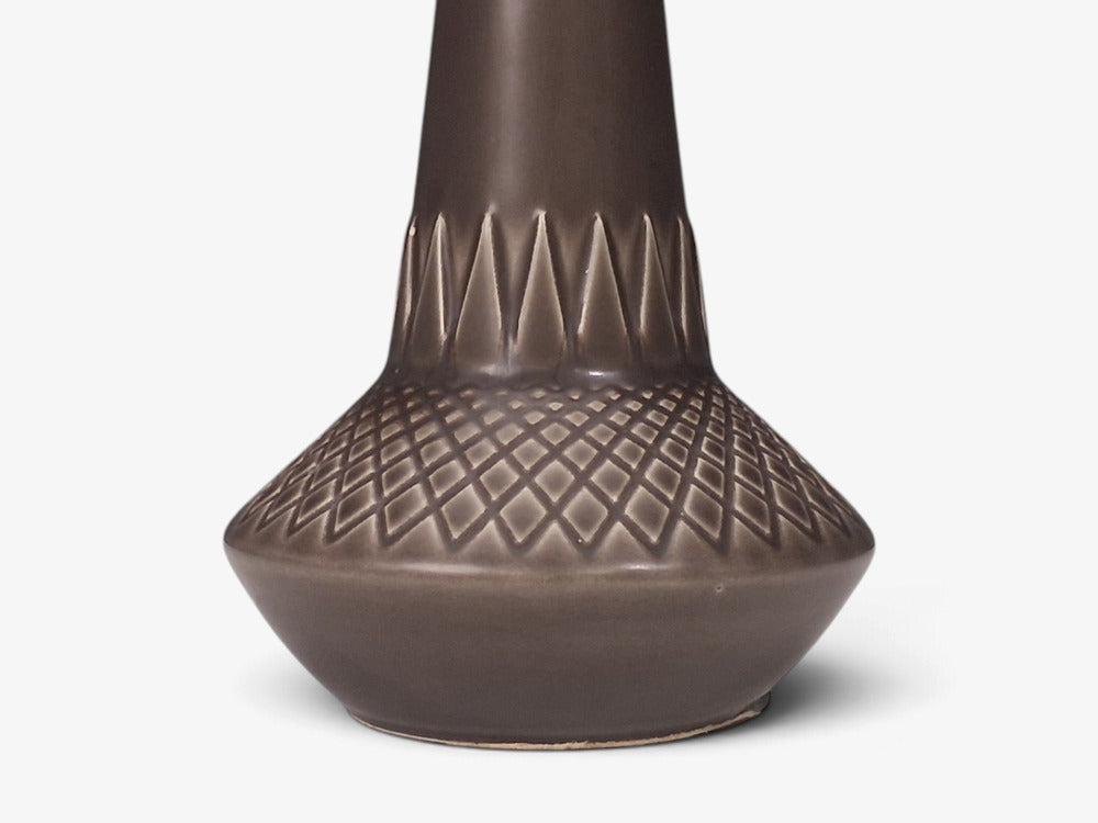 Einar Johansen, Table Lamp, Brown Stoneware, Denmark, 1960s