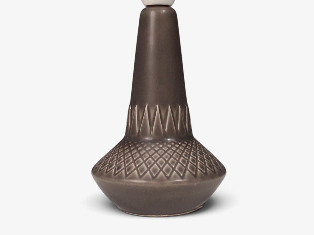 Einar Johansen, Table Lamp, Brown Stoneware, Denmark, 1960s