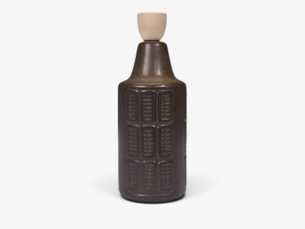 Søholm Stentøj, Table Lamp, Brown Glazed Stoneware, Denmark, 1960s