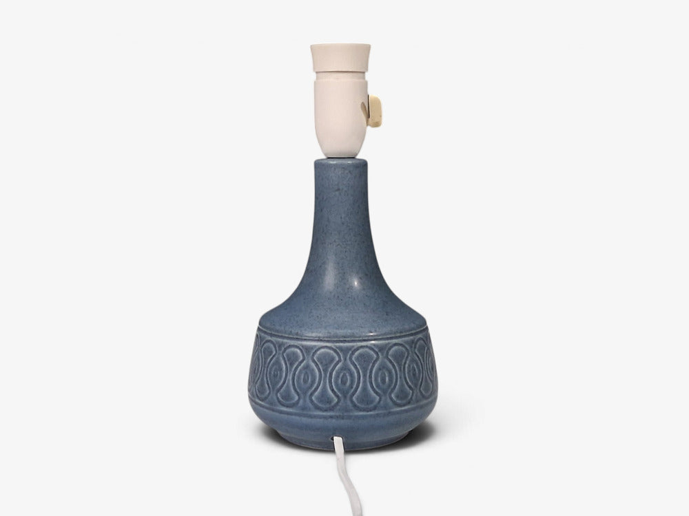 Søholm Stentøj, Table Lamps, Blue Glazed Stoneware, Denmark, 1960s