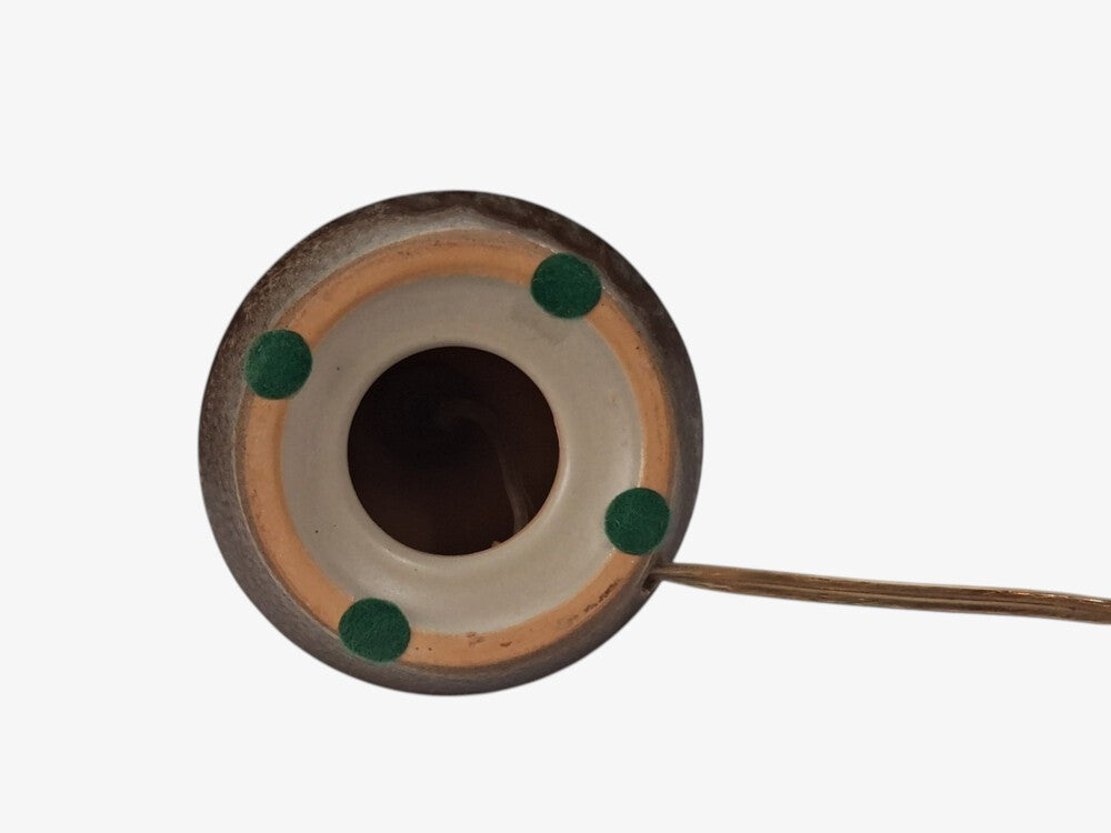 Johgus Bornholm, Rustic Table Lamp, Brown Glazed Ceramic, Denmark, c. 1970s