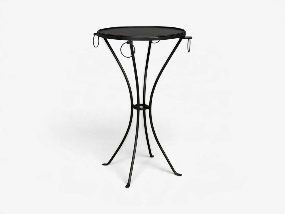 Jean-Michel Frank Style, Side Tables or Gueridons, Painted Iron, 20th c.