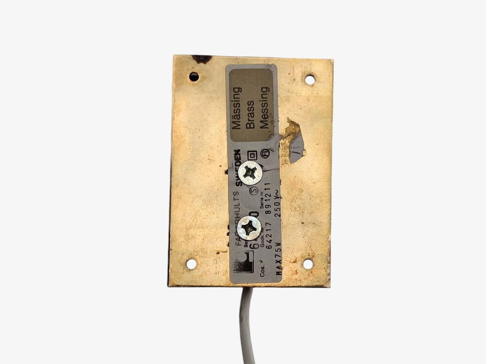 Fagerhults Belysning AB, Articulating Wall Light, Brass, Sweden, 1960s