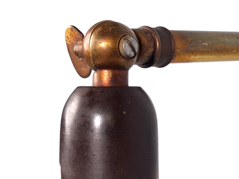 Voss Belysning, Articulating Wall Light, Paintated Brass, Metal, Denmark, 1950s