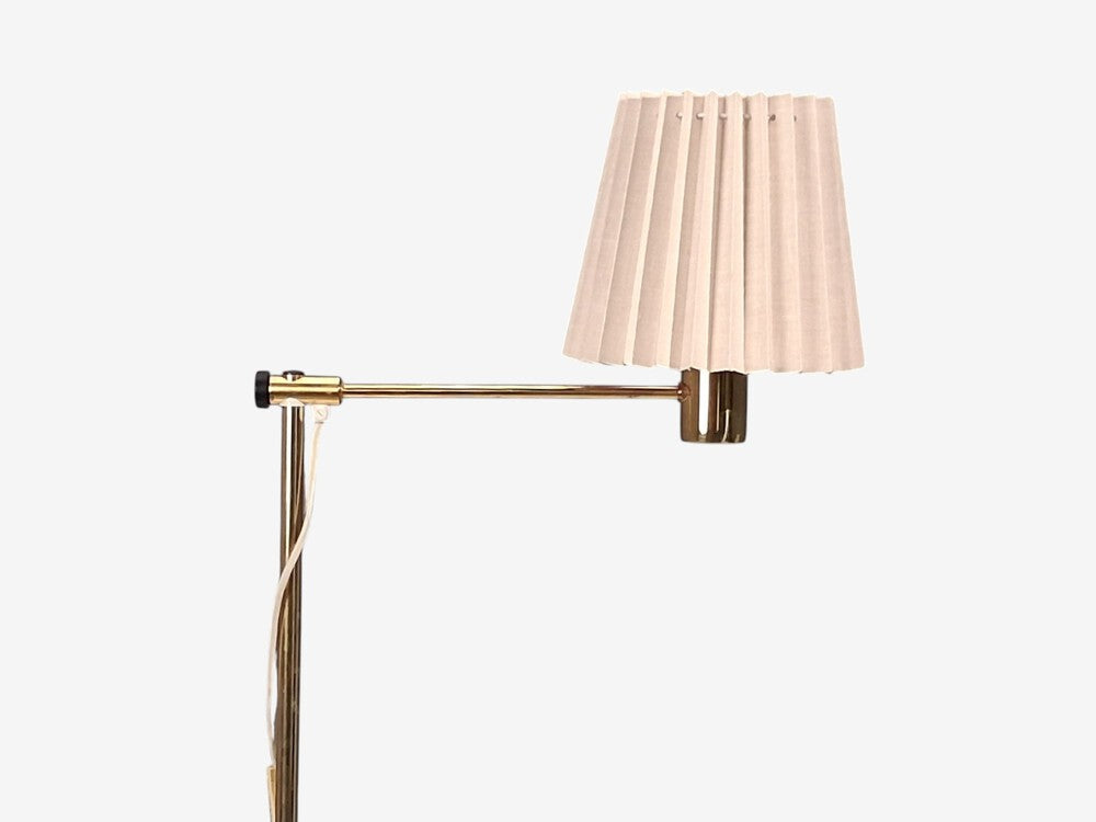 Hans-Agne Jakobsson, Large Adjustable Table Lamp, Polished Brass, Sweden, 1960s