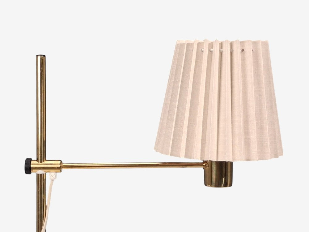Hans-Agne Jakobsson, Large Adjustable Table Lamp, Polished Brass, Sweden, 1960s