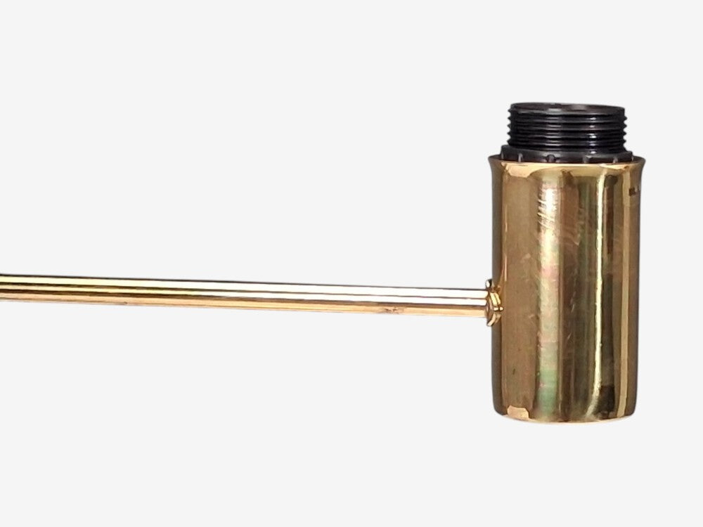 Hans-Agne Jakobsson, Large Adjustable Table Lamp, Polished Brass, Sweden, 1960s