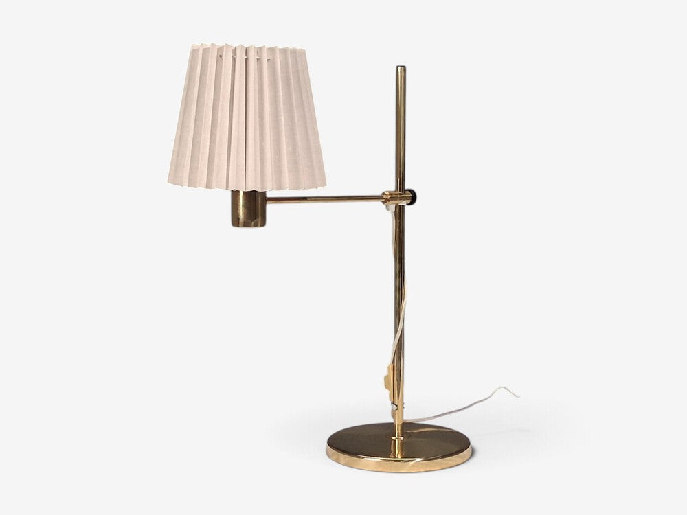 Hans-Agne Jakobsson, Large Adjustable Table Lamp, Polished Brass, Sweden, 1960s