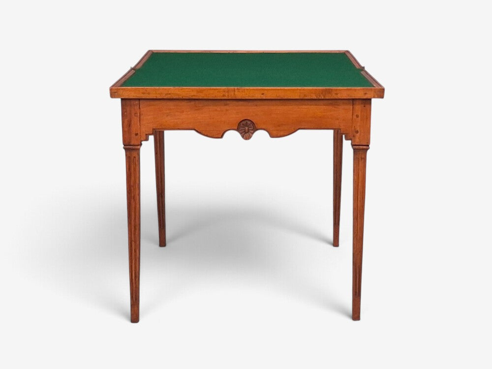 Louis XVI, French Provincial Games Table, Parquetry, Fruitwood, France, 1800s