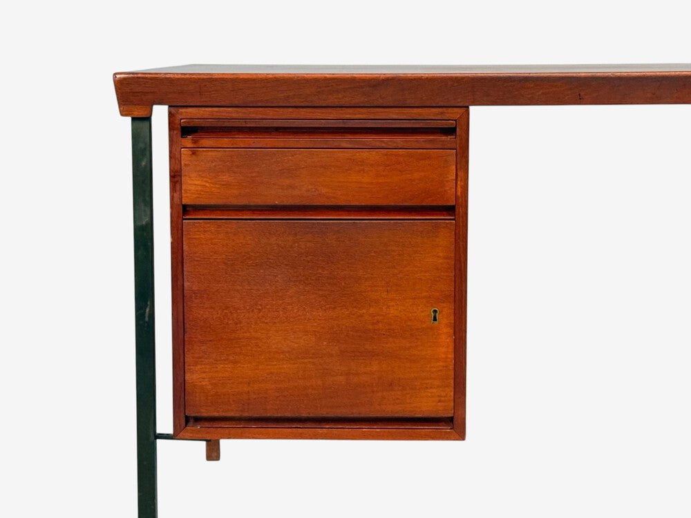 Peter Hvidt & Orla Mølgaard-Nielsen, Executive Desk, Teak, Steel, Denmark, 1959