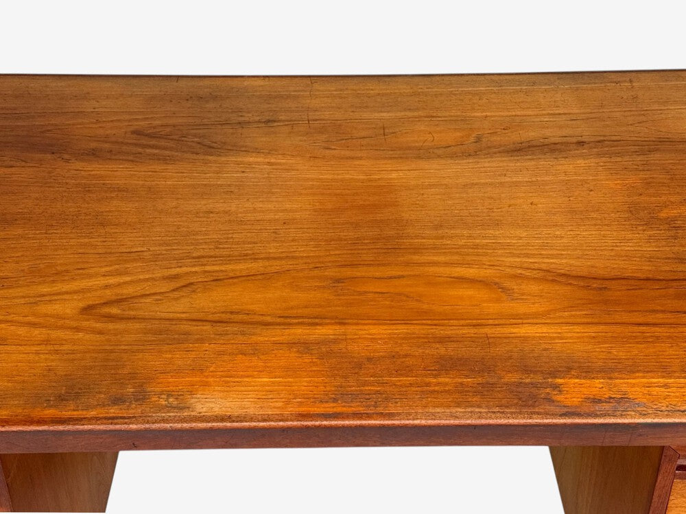 Peter Hvidt & Orla Mølgaard-Nielsen, Executive Desk, Teak, Steel, Denmark, 1959