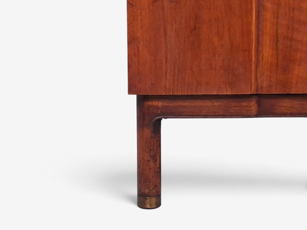 John Widdicomb, American Modern, Gentleman's Chest, Walnut, Brass, USA, 1960s