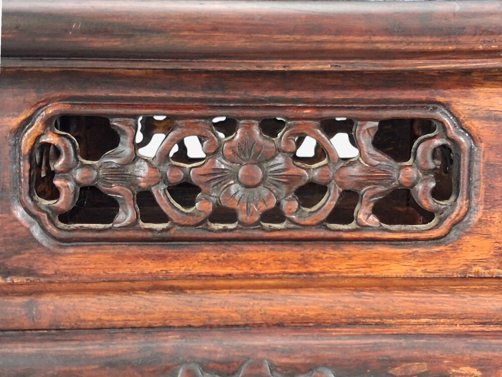 Chinese Pedestal or Plant Stand, Carved Hardwood, China, 20th c.